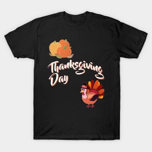 ThanksGiving Day Pumpkin Turkey T-Shirt